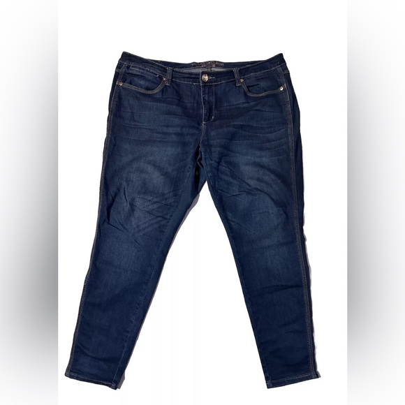 Seven7 Classic Melissa McCarthy Womens Skinny Tapered Jeans Plus Size 18 - Picture 1 of 13